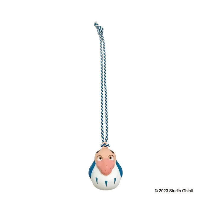 Strap Netsuke Heron man Ring Bell - The Boy and the Heron